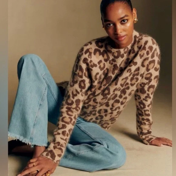 Sezane Gianni Sweater in Leopard - Picture 1 of 9